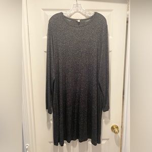 LOFT | Dark Gray / Black Swing Sweater Dress | Size 2X